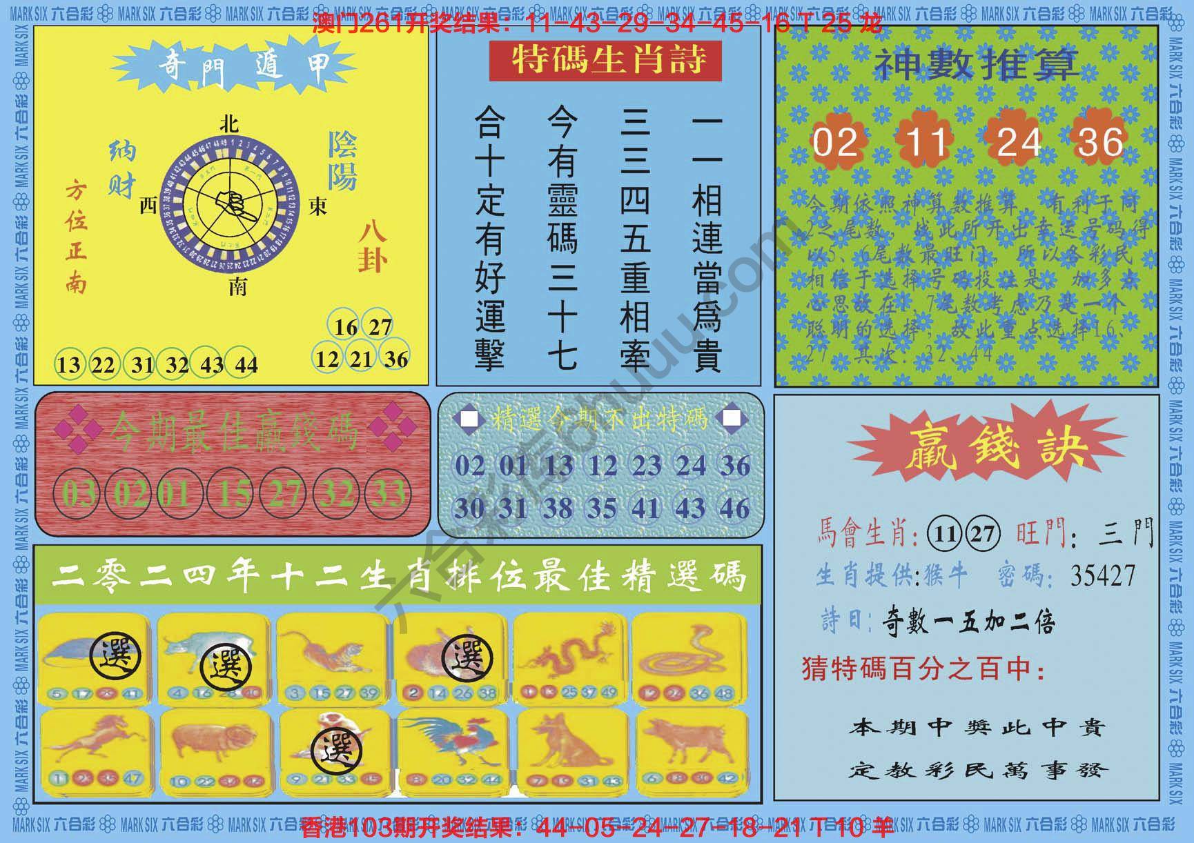 黄大仙灵码