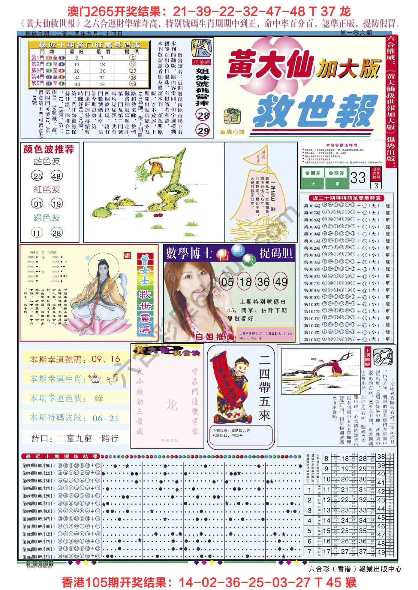 黄大仙救世报（加大版）
