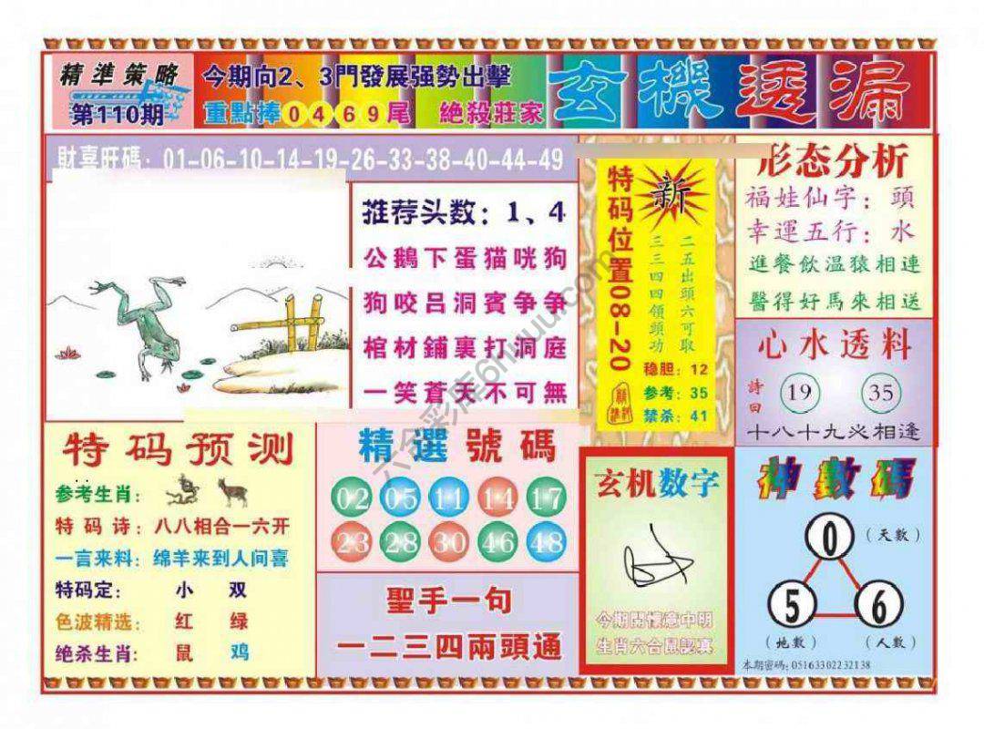 玄机透漏