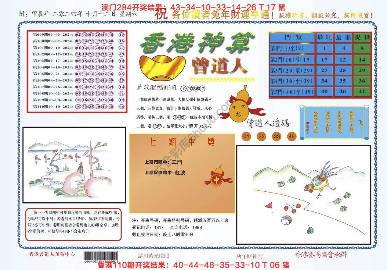 香港神算曾道人