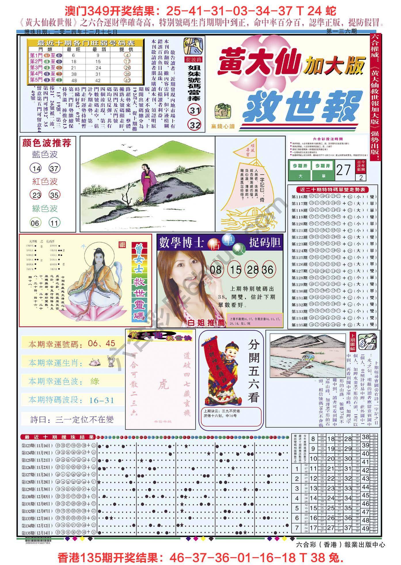 黄大仙救世报（加大版）