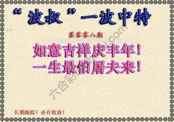 波叔一波中特