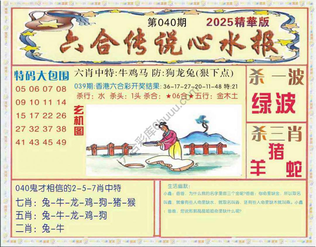六合传说心水报
