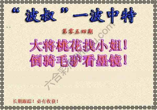 波叔一波中特