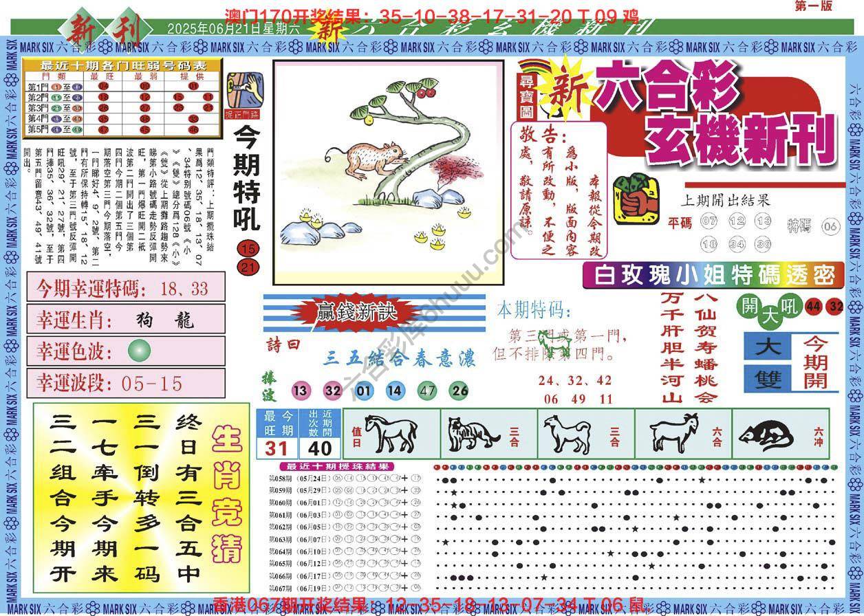 六合彩玄机新刊