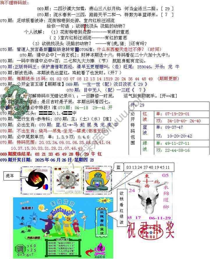 青龙五鬼报