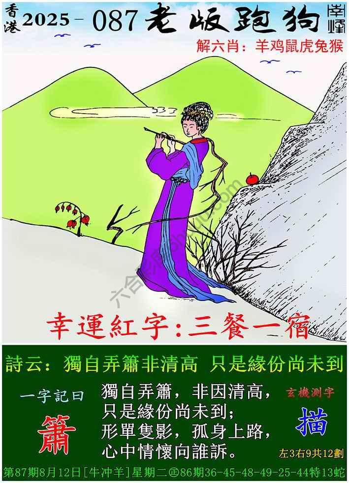 老版跑狗图