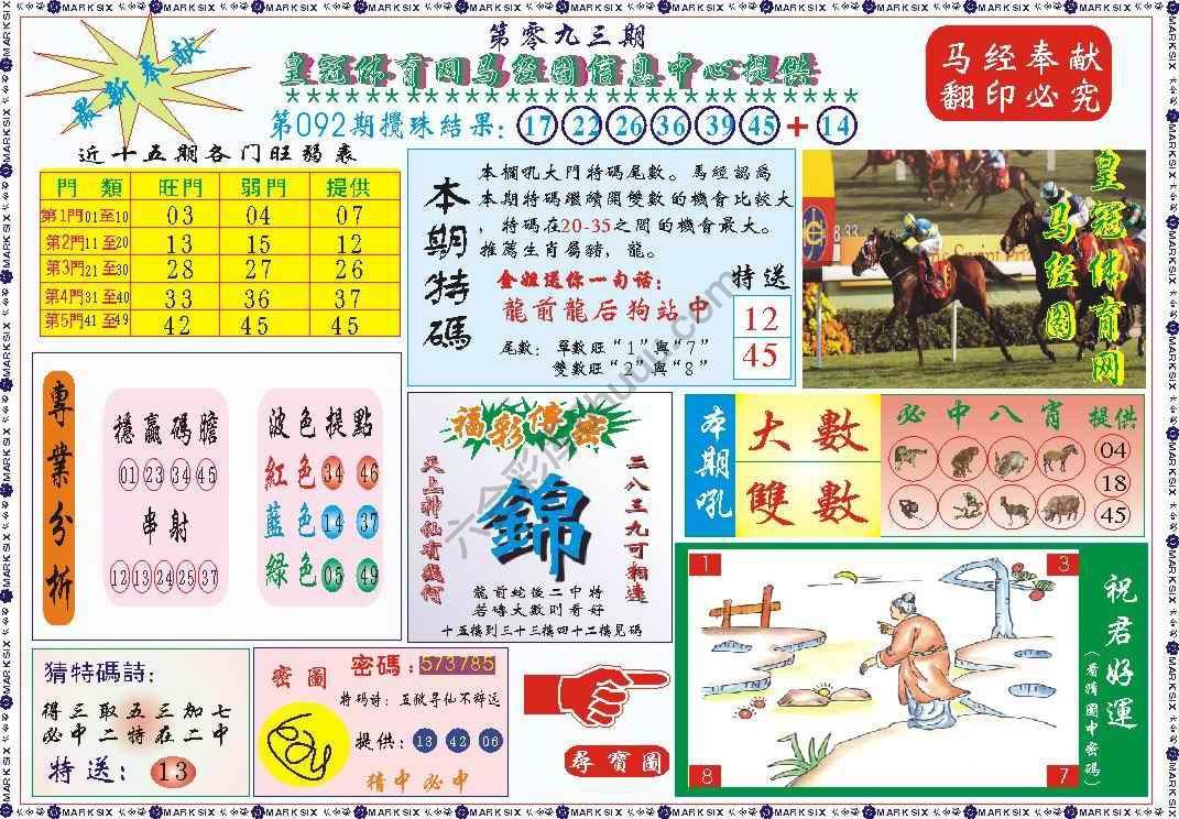 马经图记录