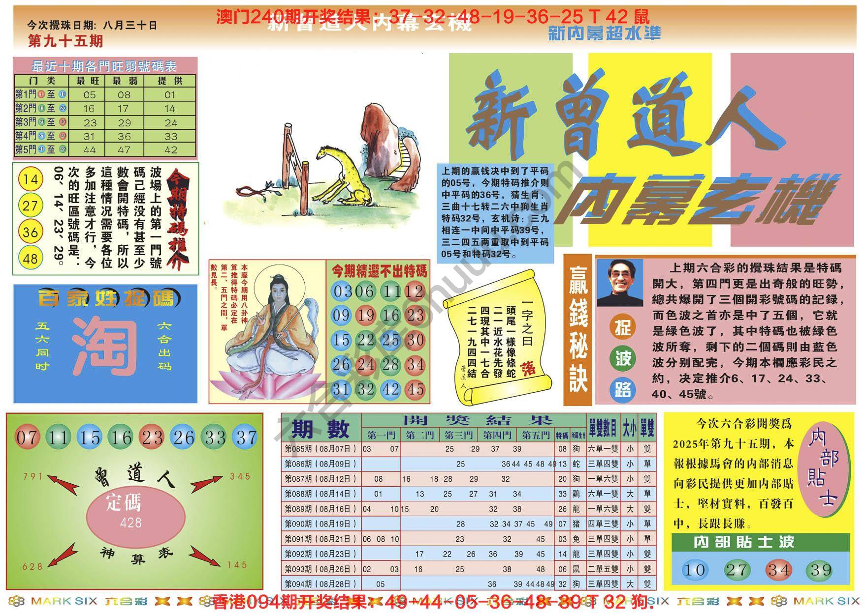 新曾道人内幕玄机