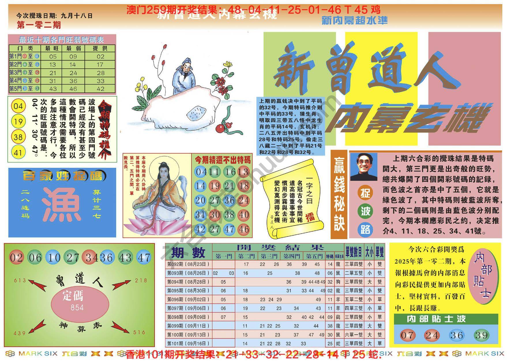 新曾道人内幕玄机