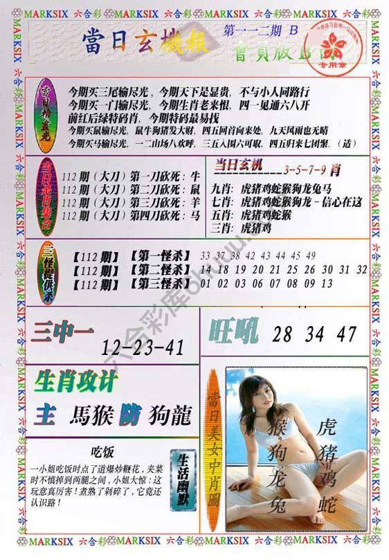 当日玄机报