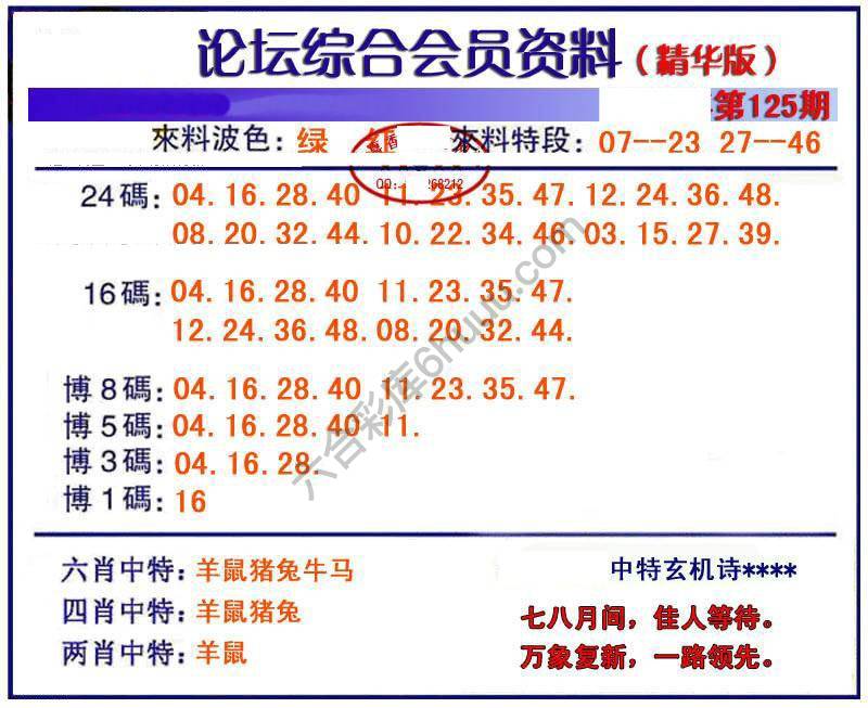 综合会员资料