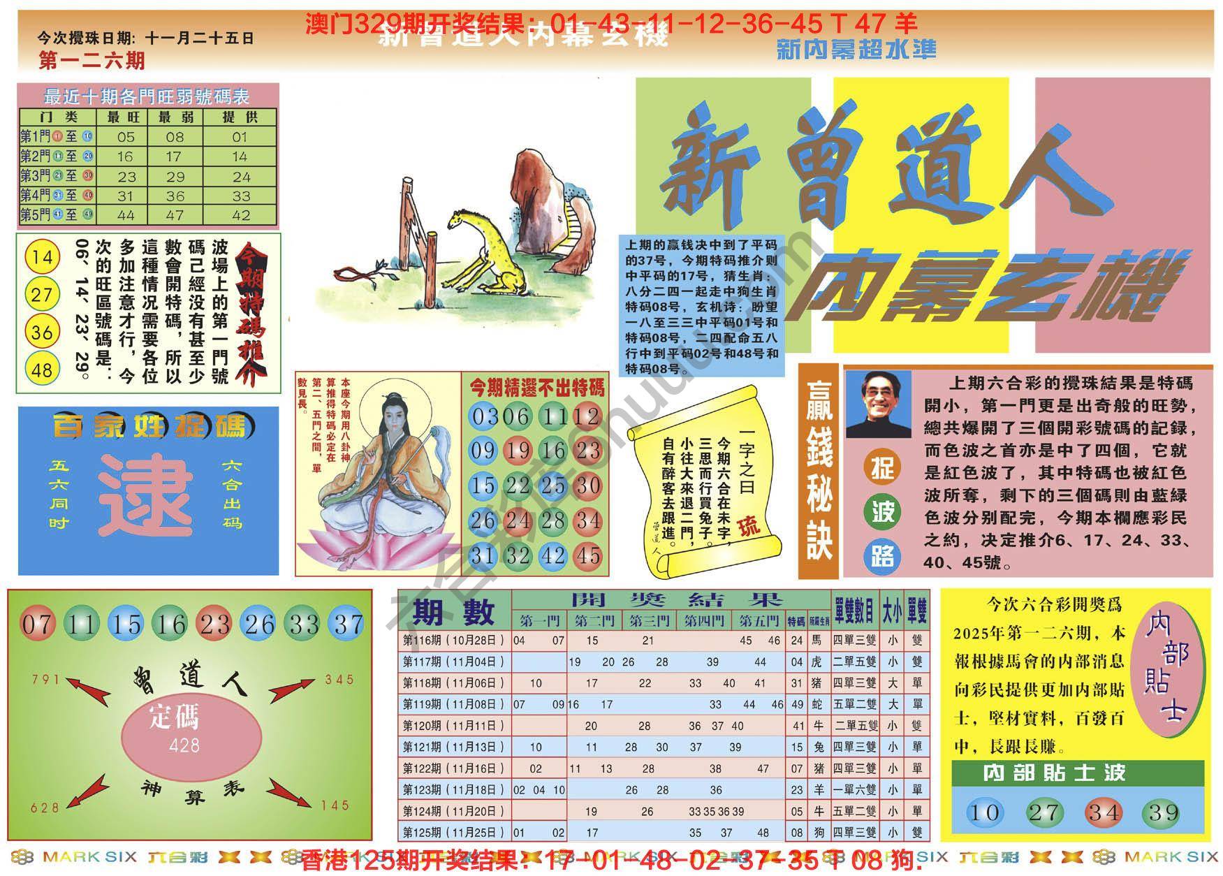 新曾道人内幕玄机