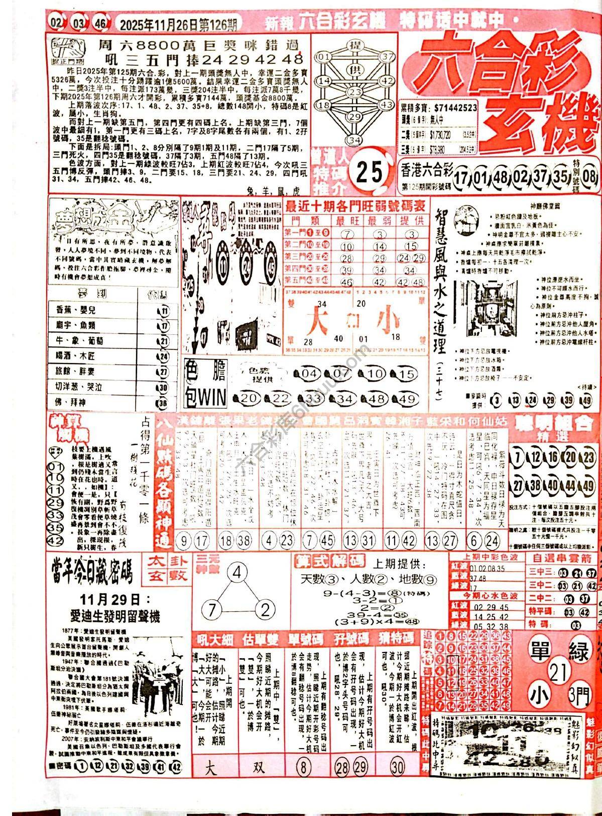 六合彩玄机