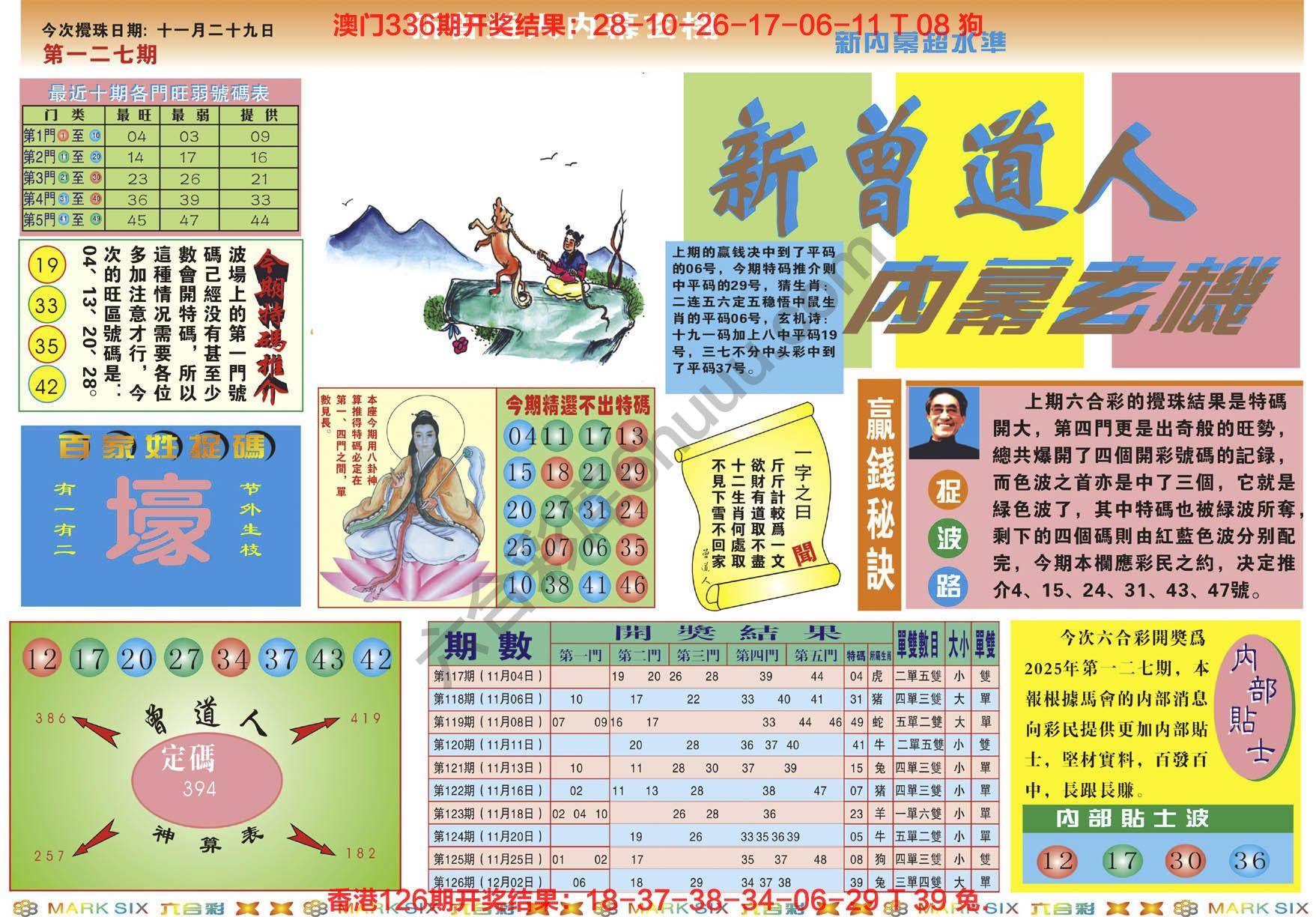 新曾道人内幕玄机