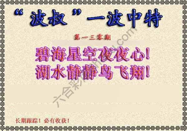 波叔一波中特