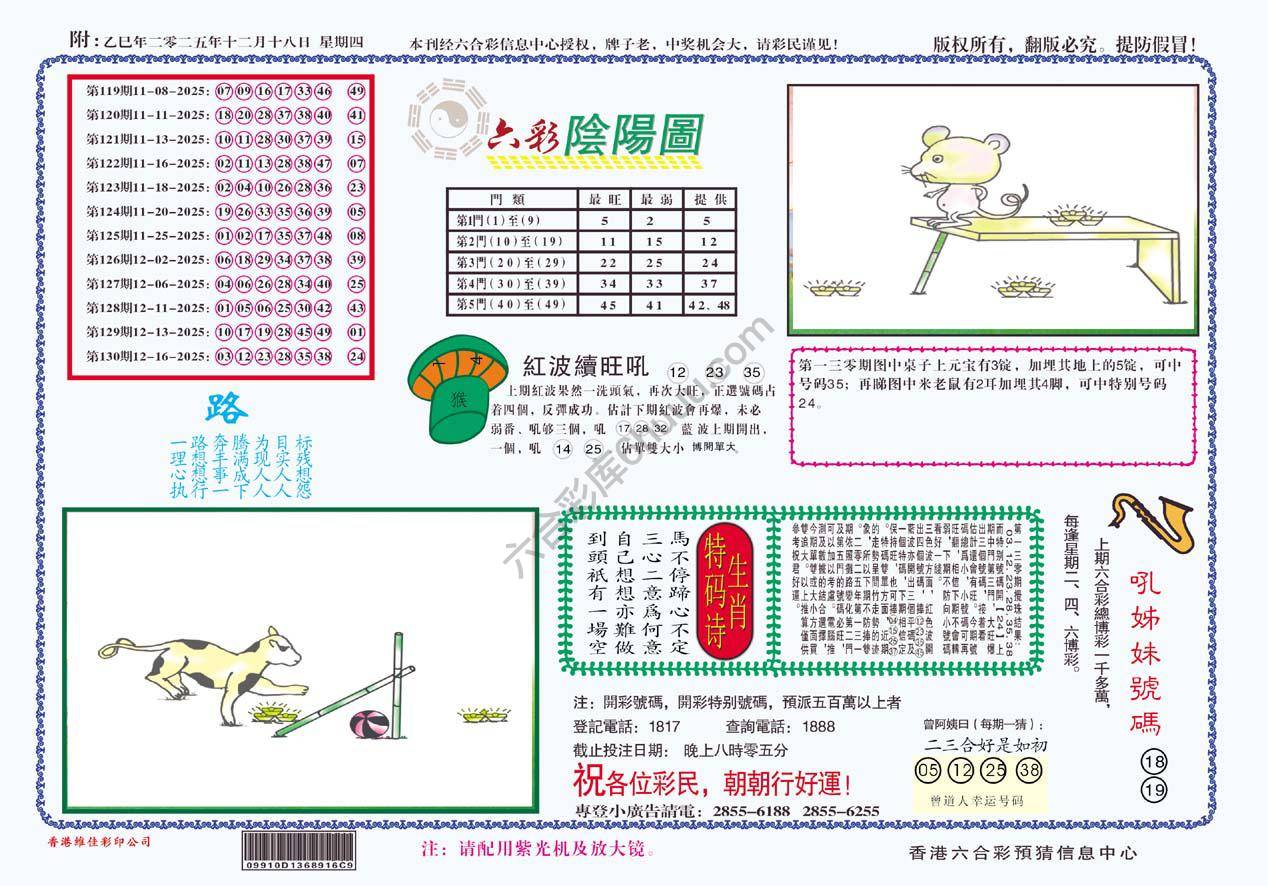 六彩阴阳图