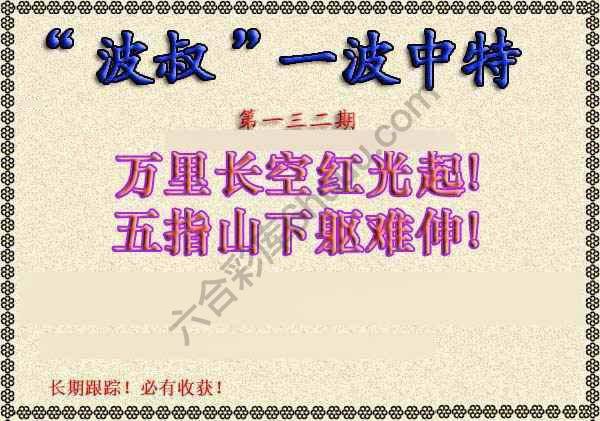 波叔一波中特
