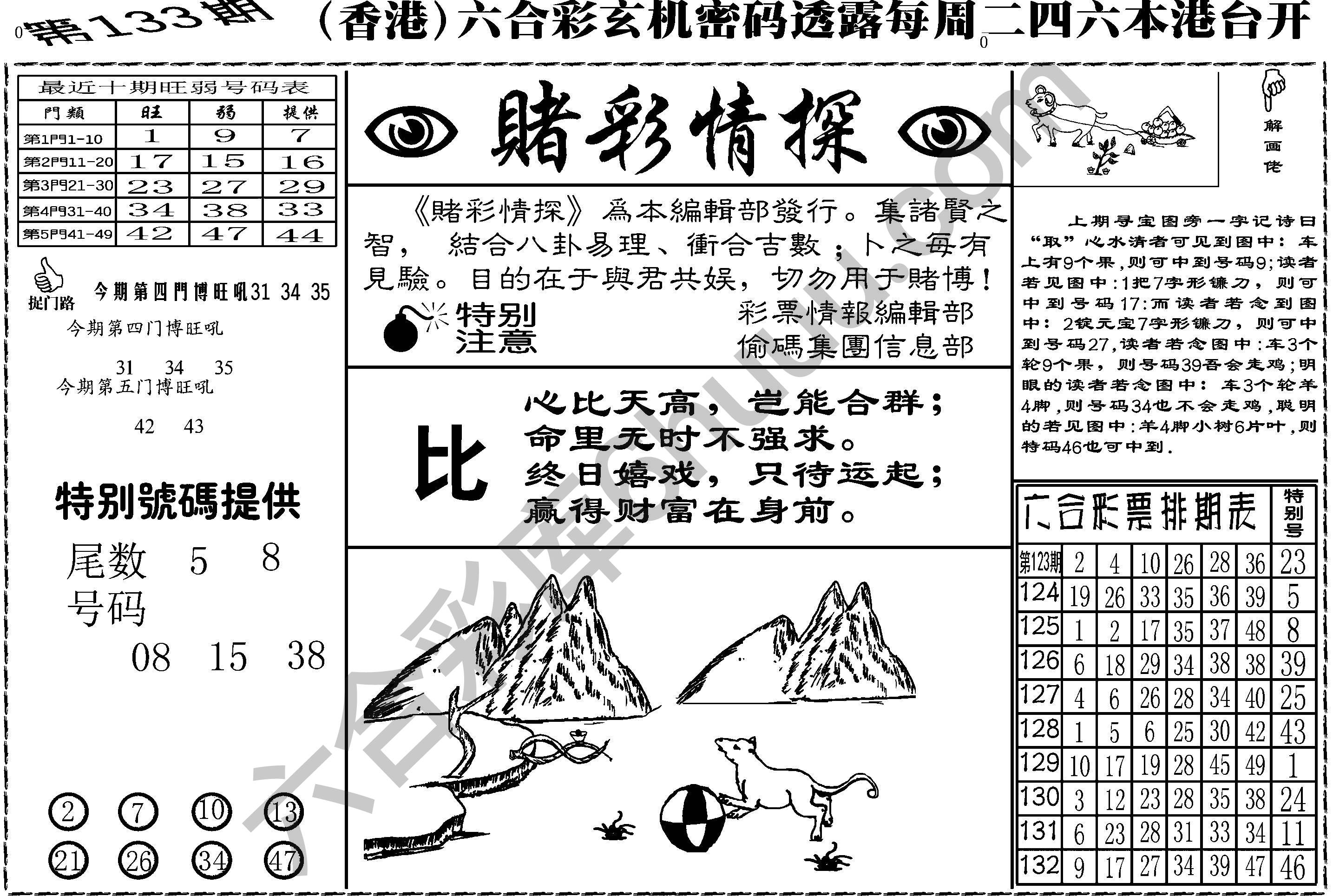 赌彩情探