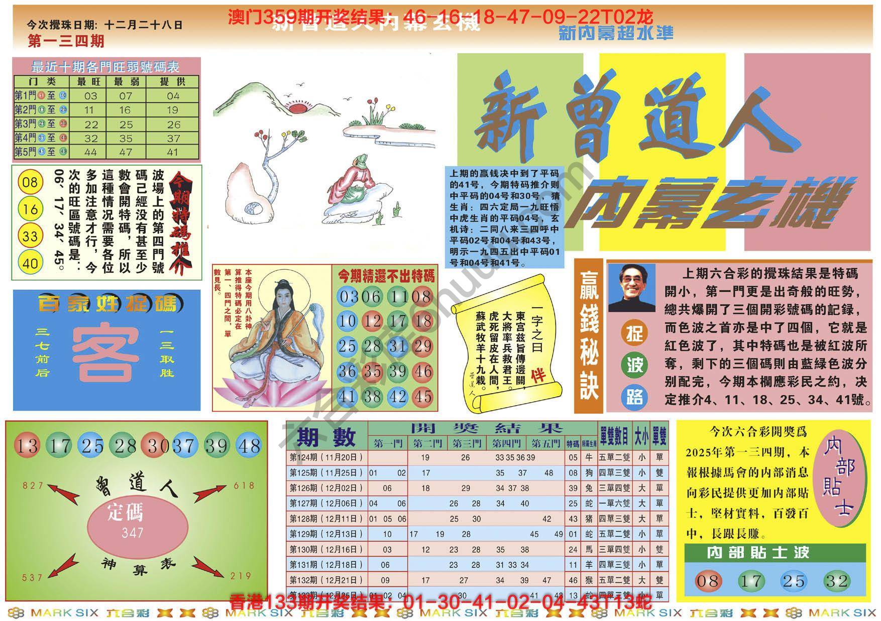 新曾道人内幕玄机
