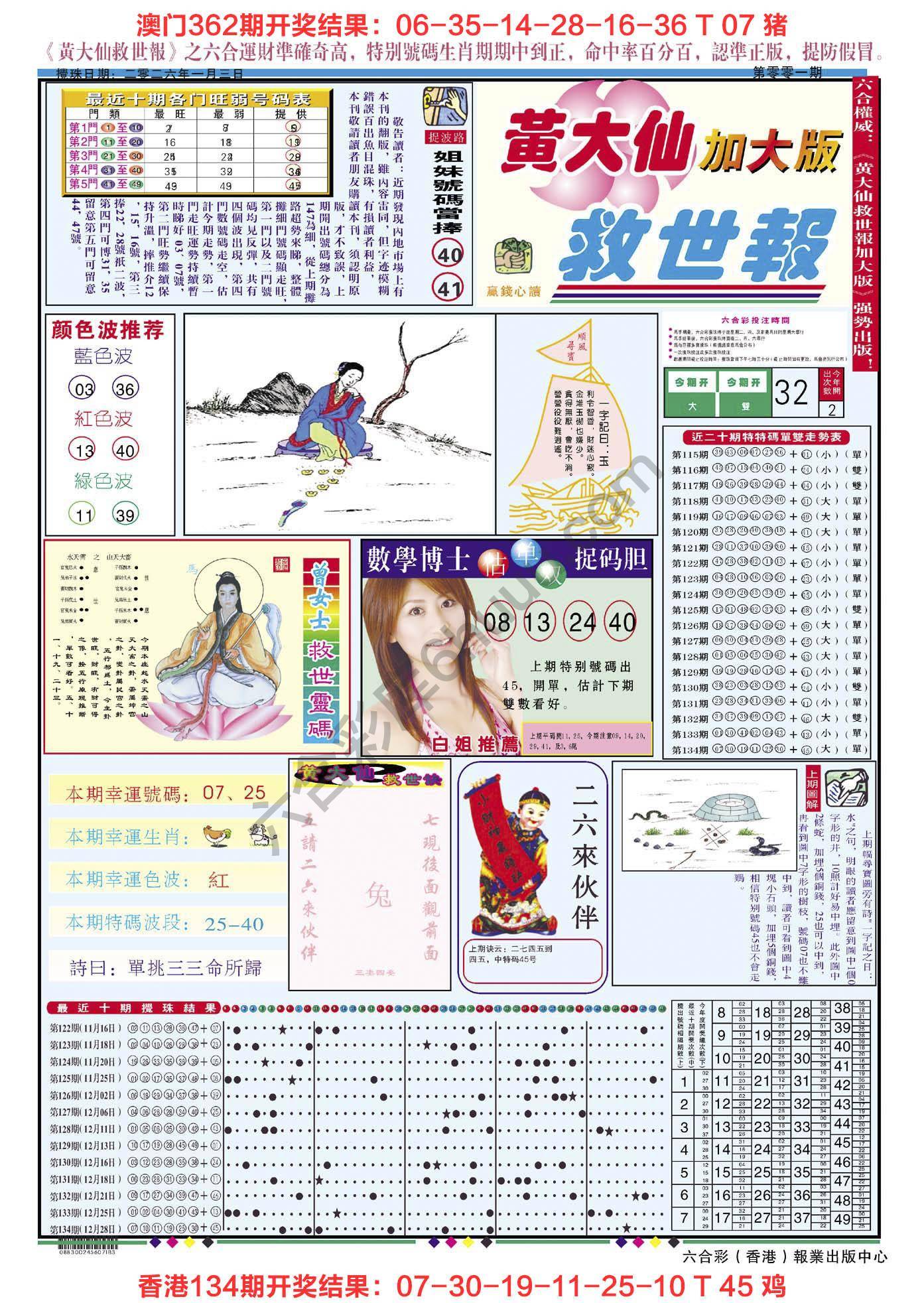 黄大仙救世报（加大版）