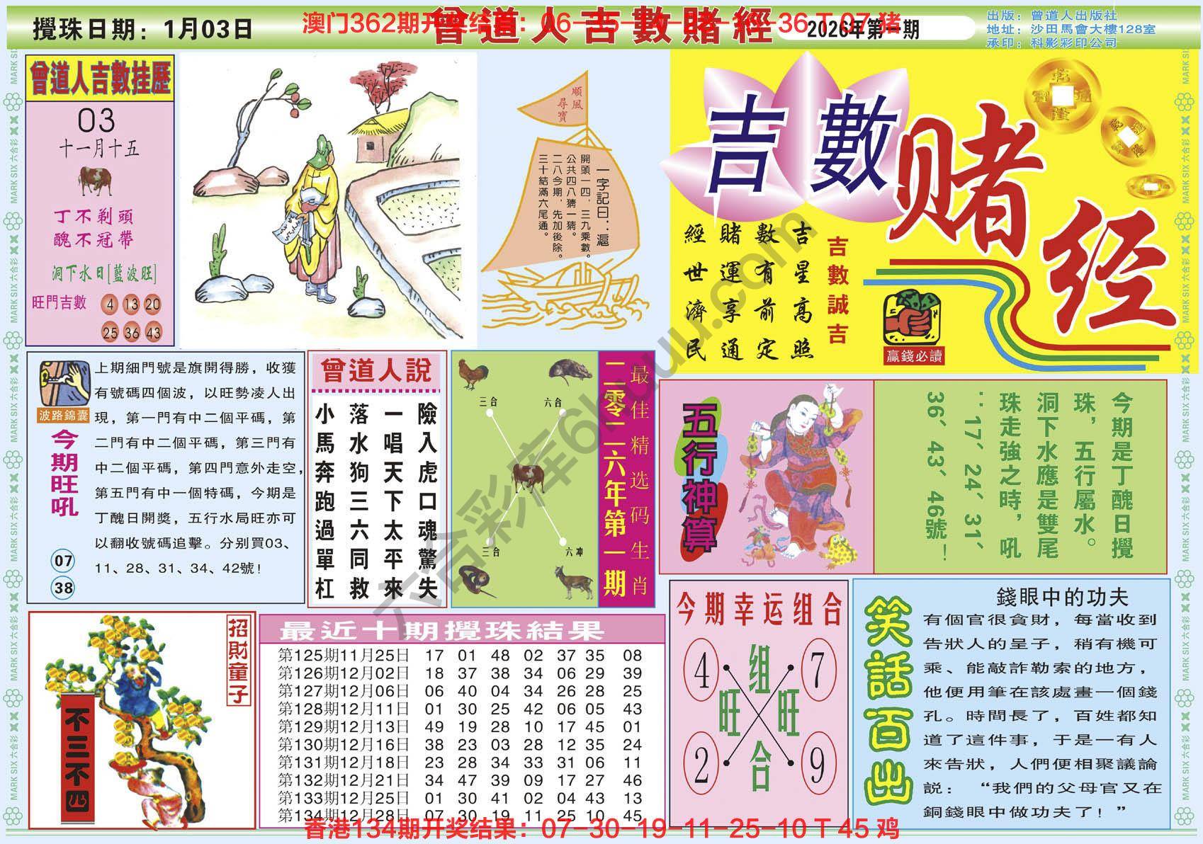曾道人吉数赌经