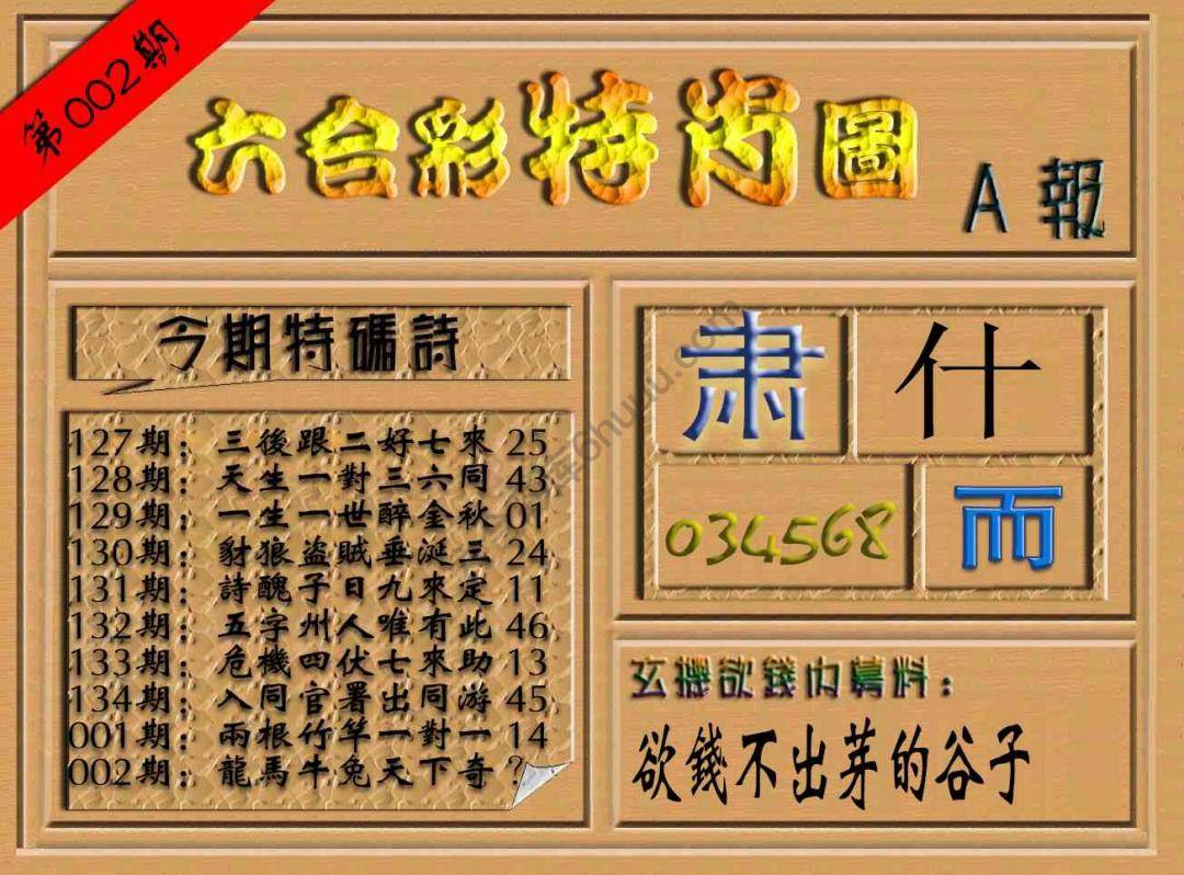 六合彩特肖图