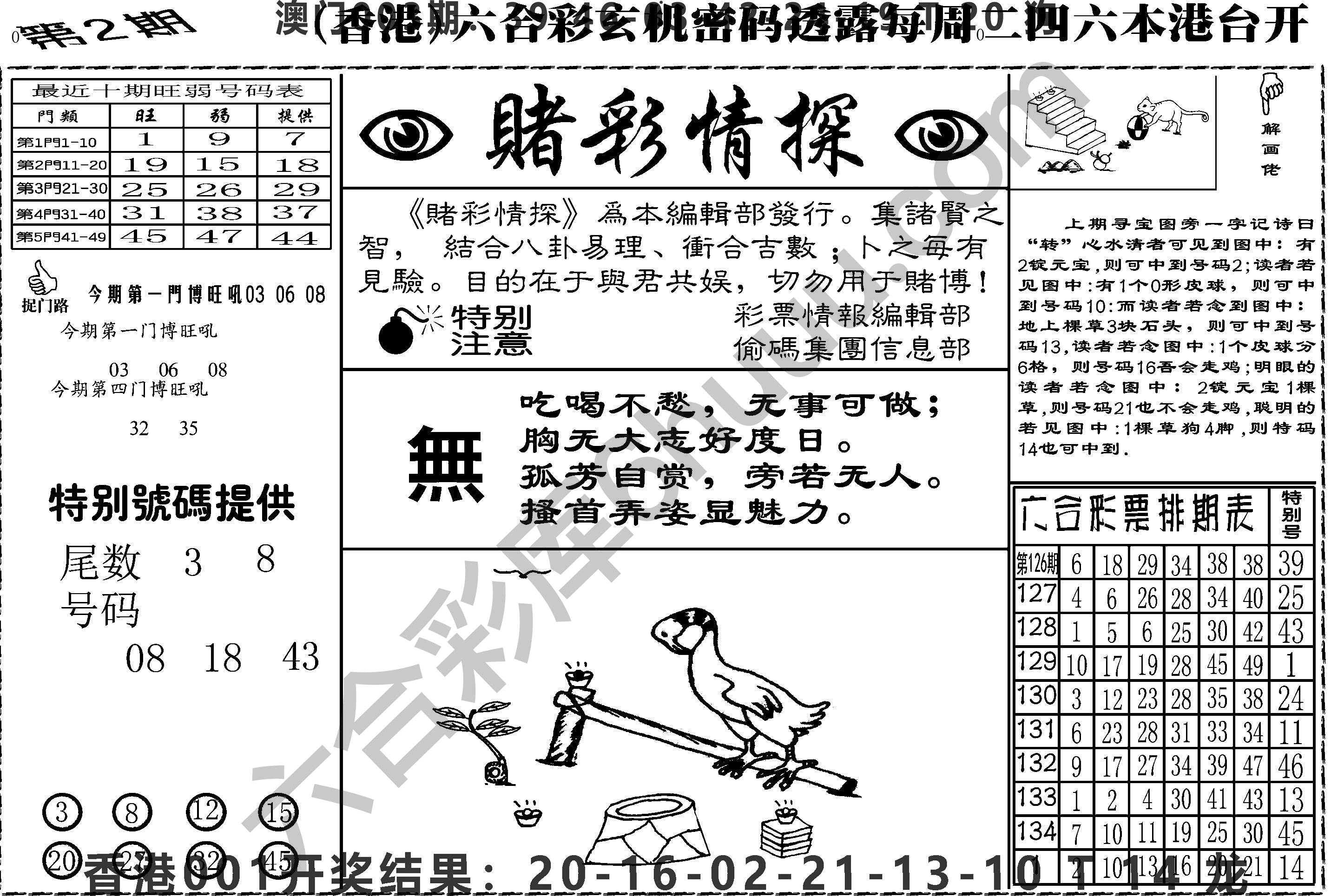 赌彩情探