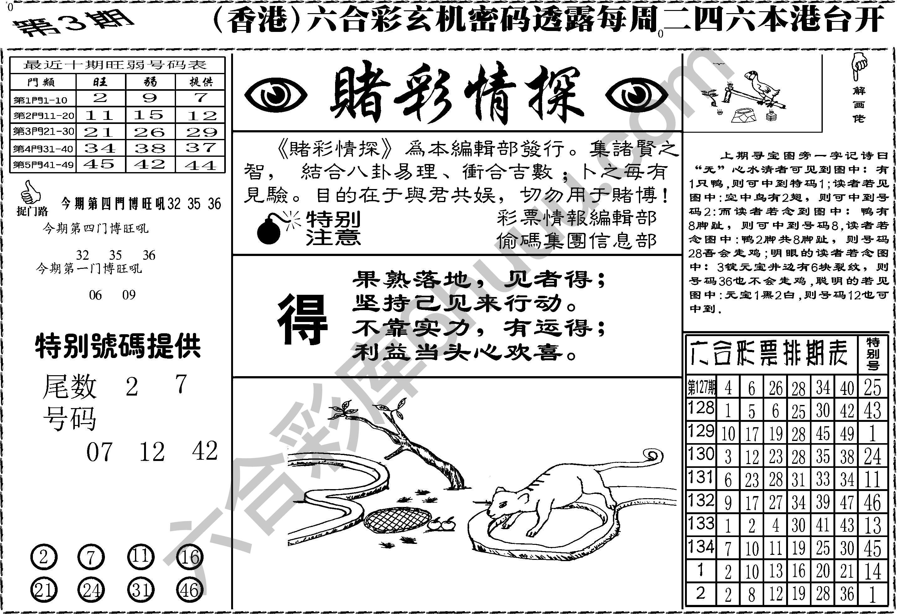 赌彩情探