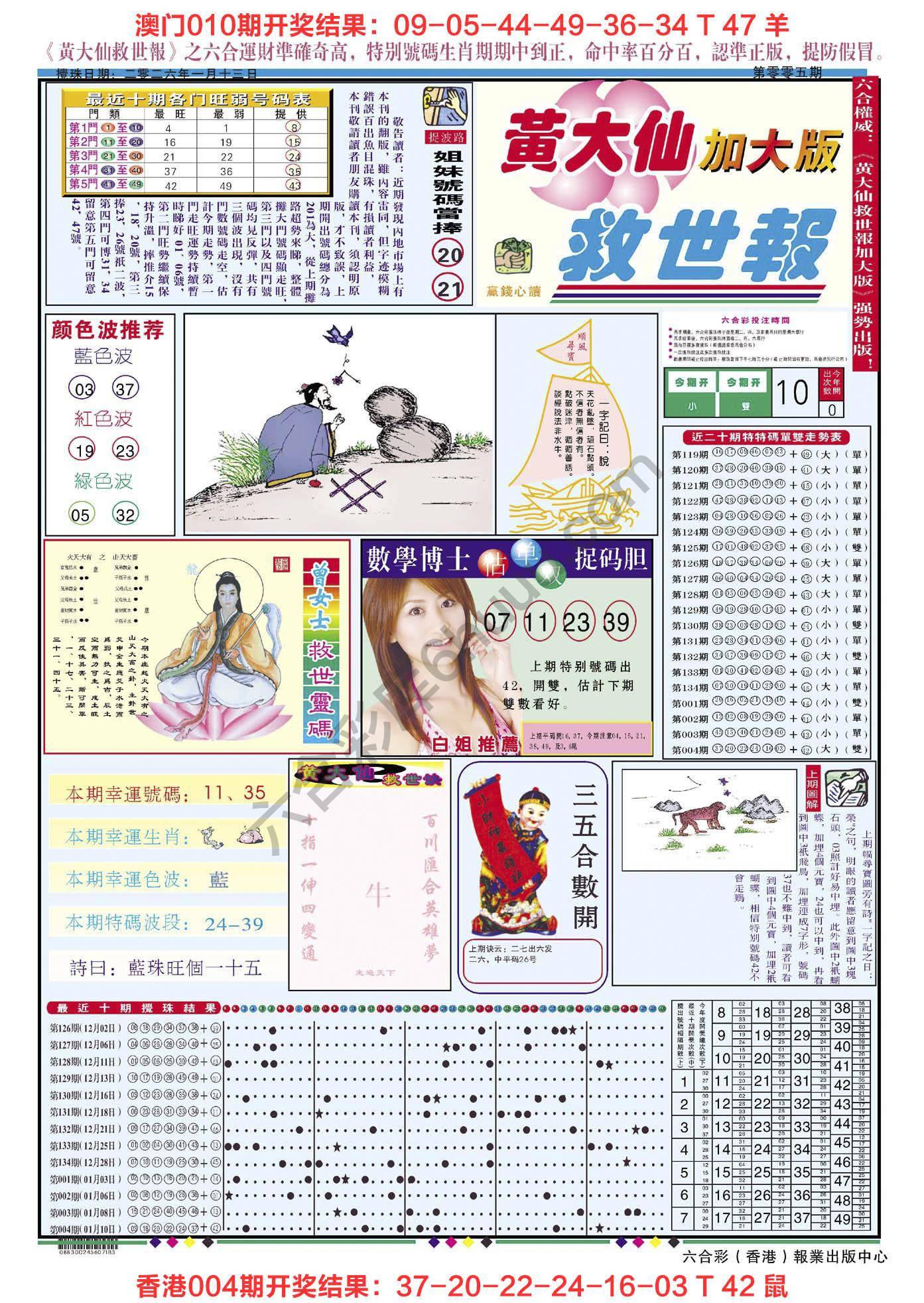 黄大仙救世报（加大版）