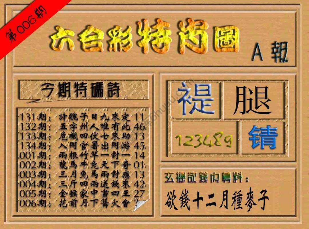 六合彩特肖图