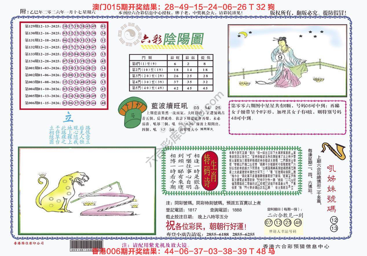 六彩阴阳图