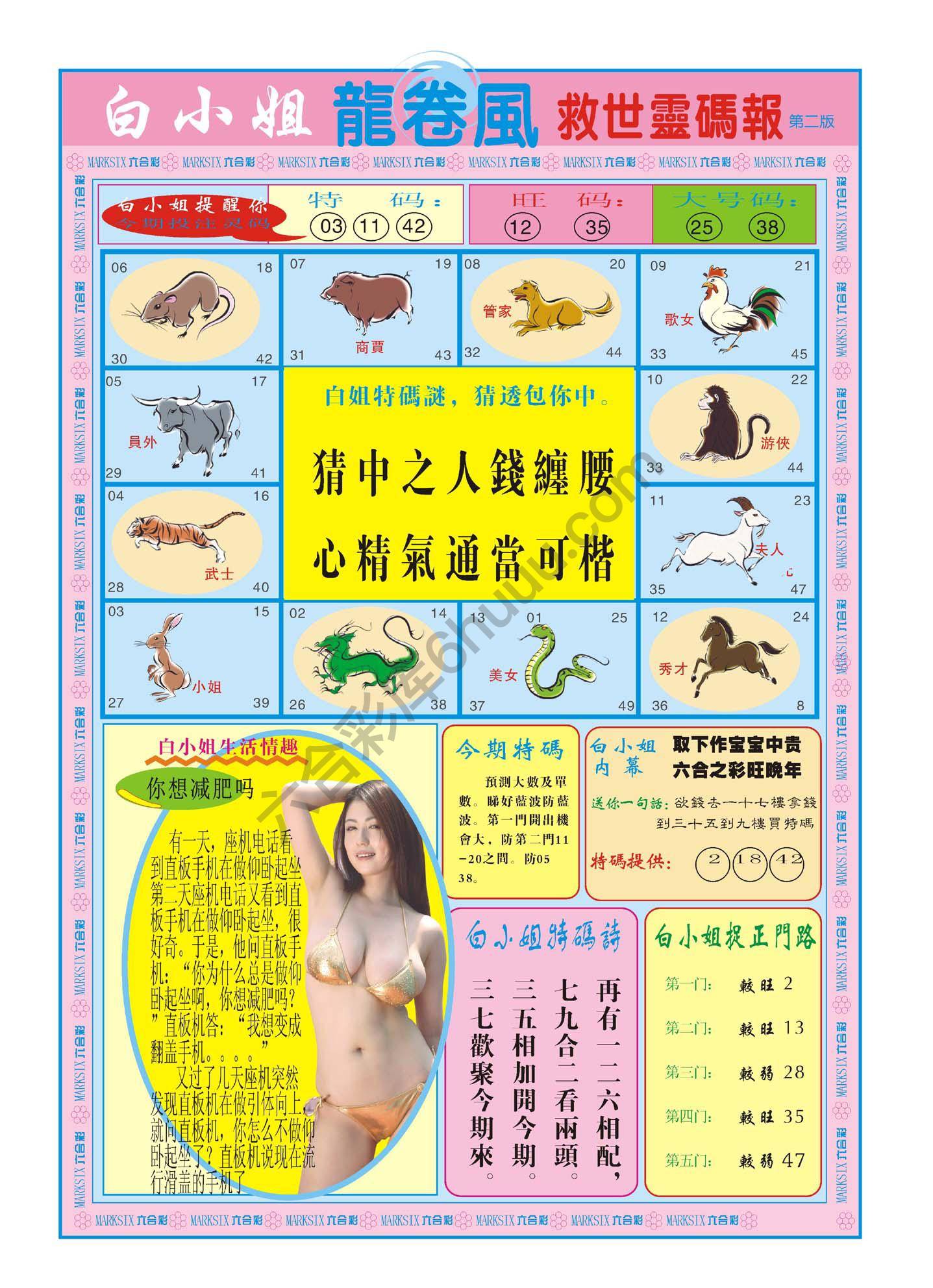 白小姐救世灵码报