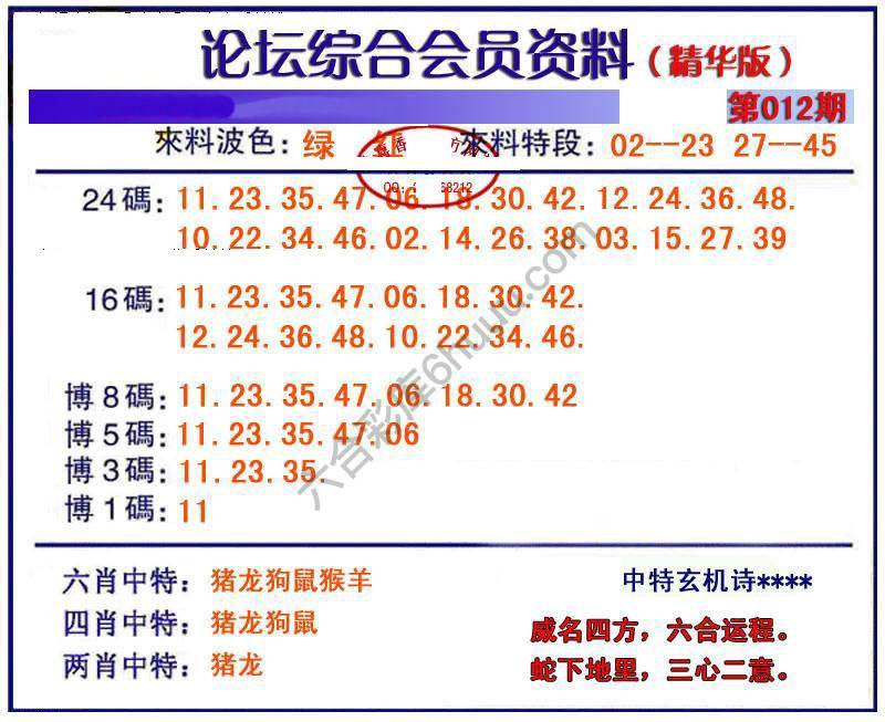 综合会员资料