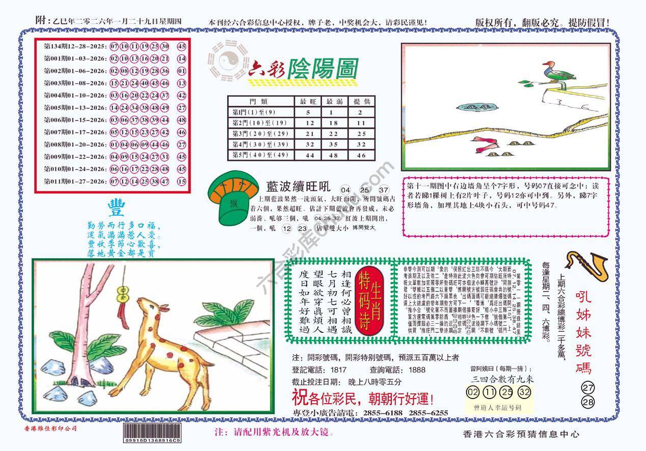 六彩阴阳图