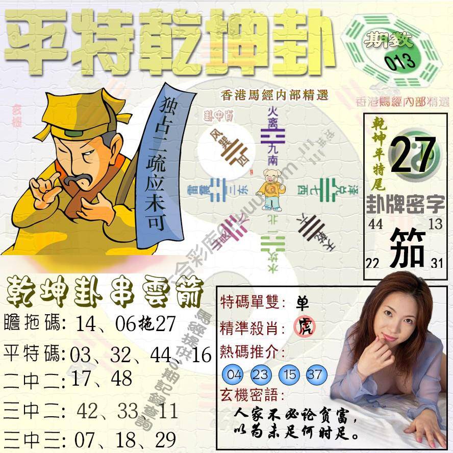 平特乾坤卦