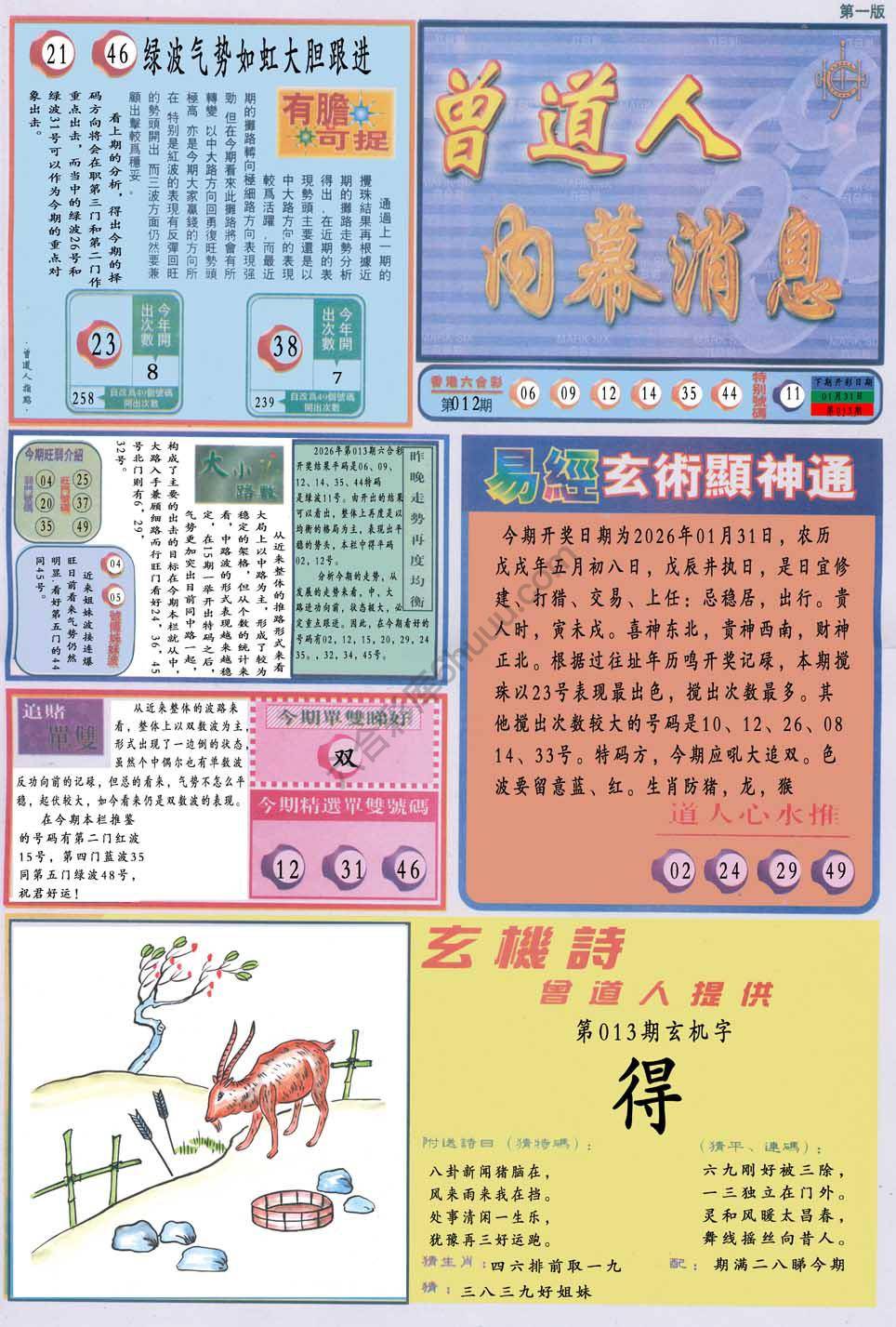 曾道人内幕消息