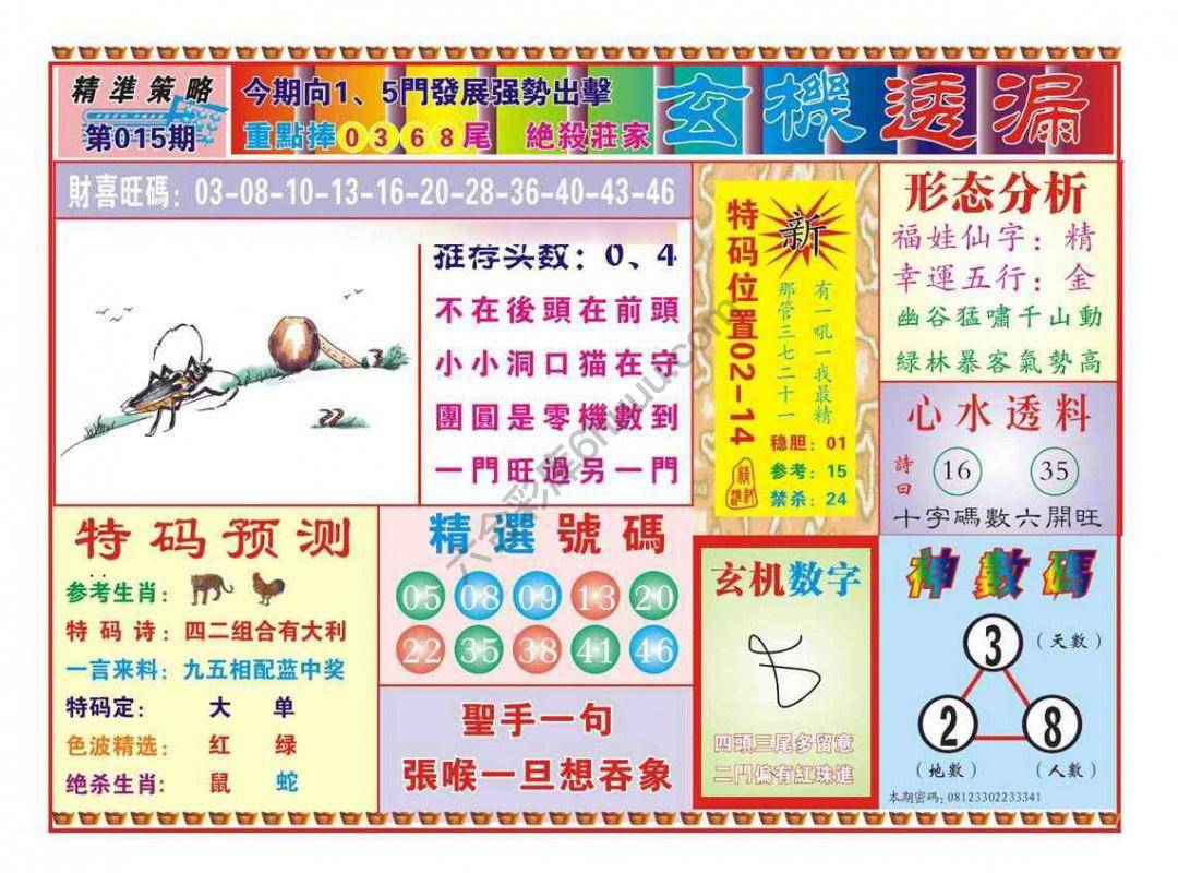 玄机透漏