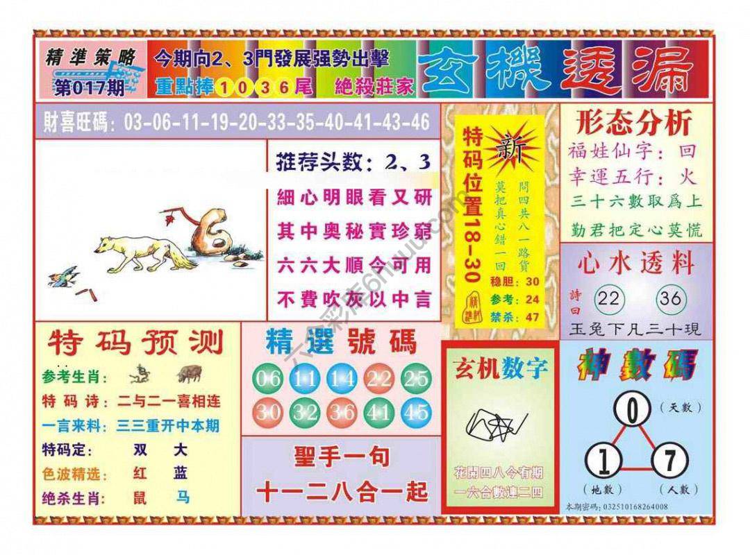 玄机透漏