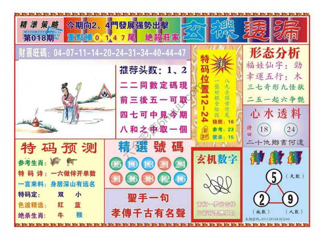 玄机透漏