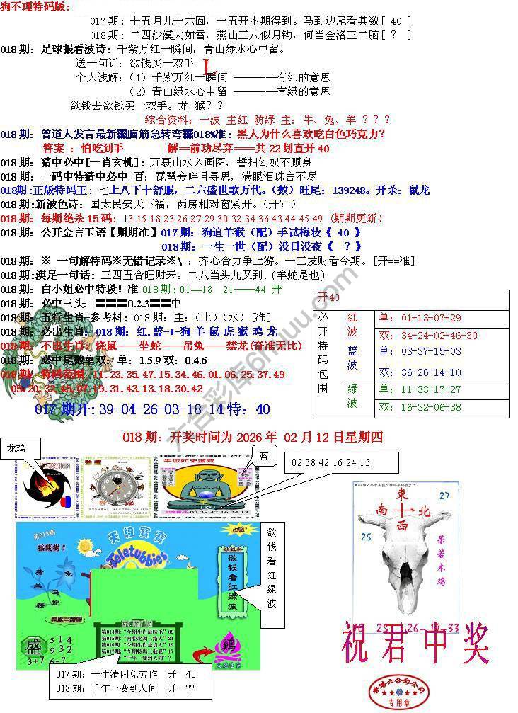 青龙五鬼报
