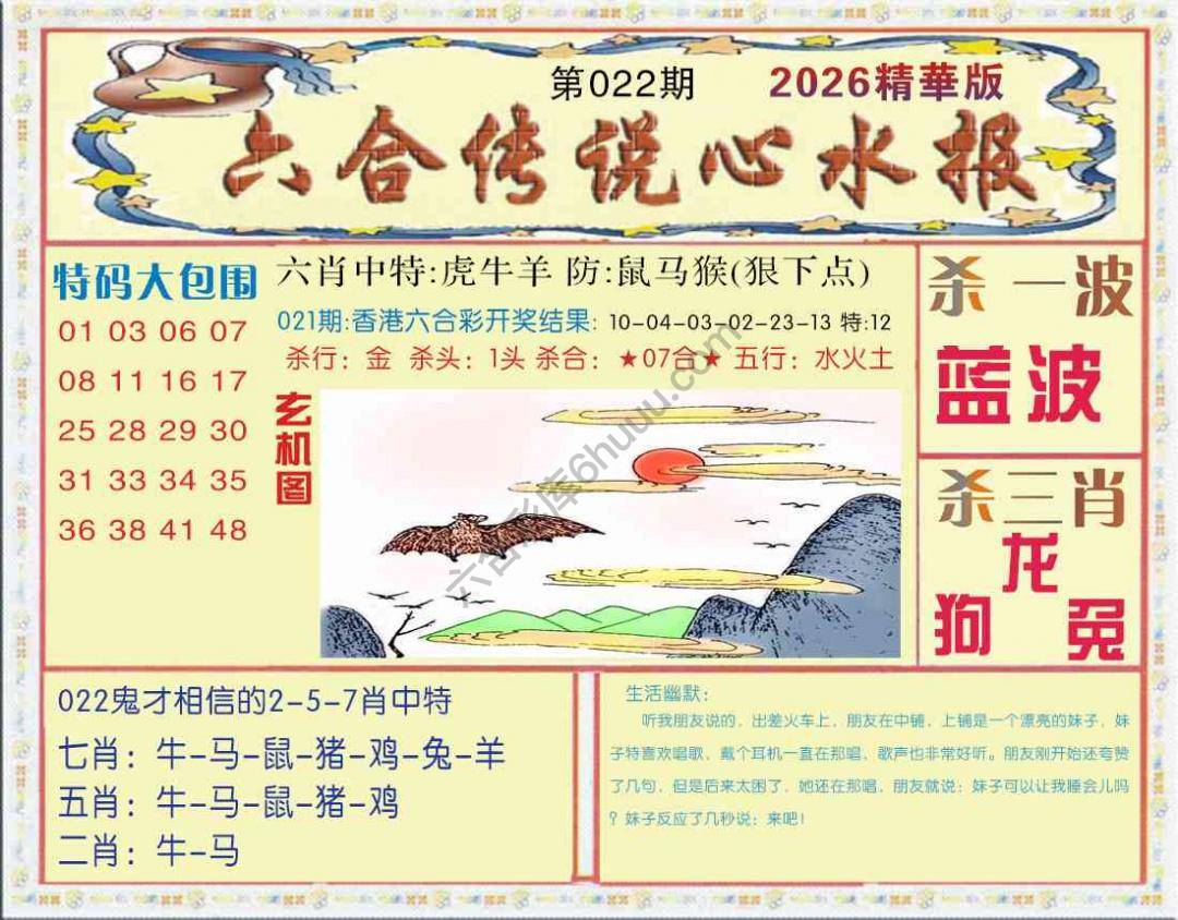 六合传说心水报