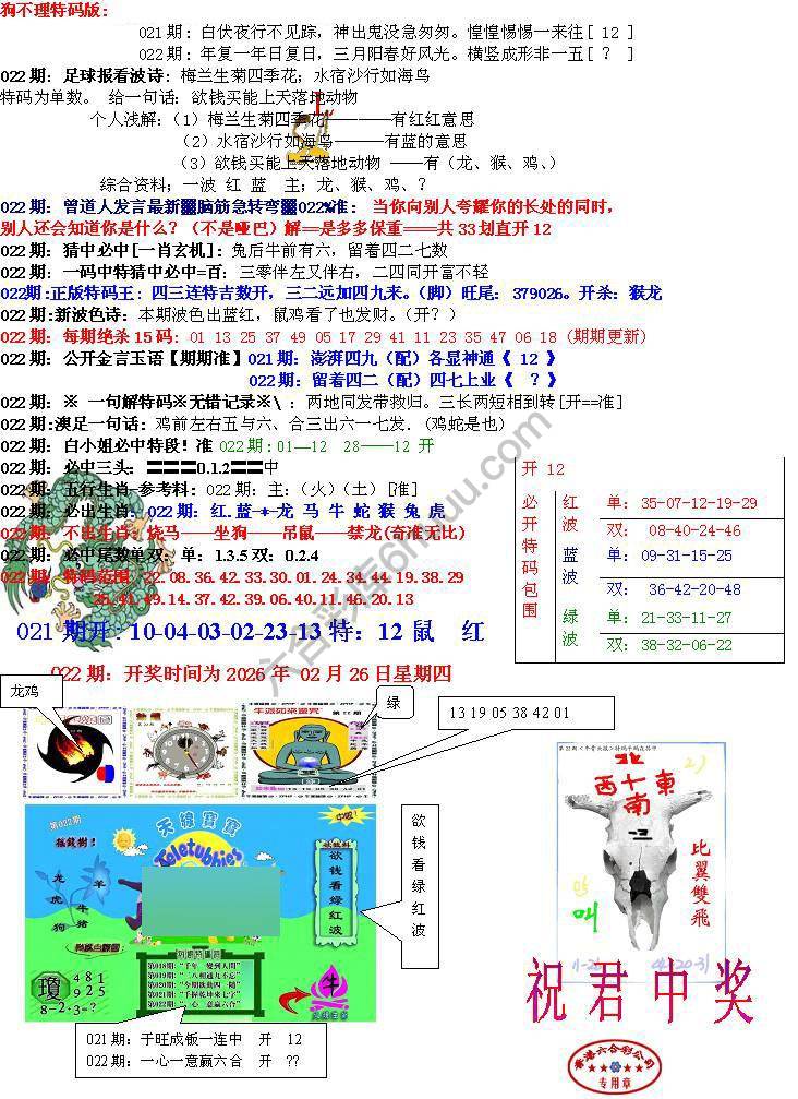青龙五鬼报