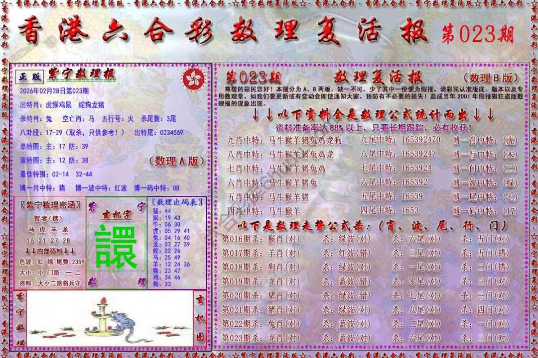 数理复活报