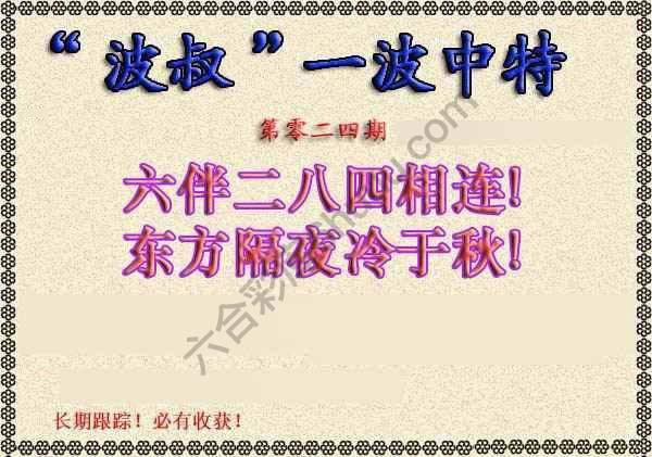 波叔一波中特