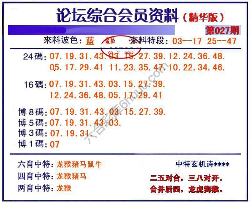 综合会员资料