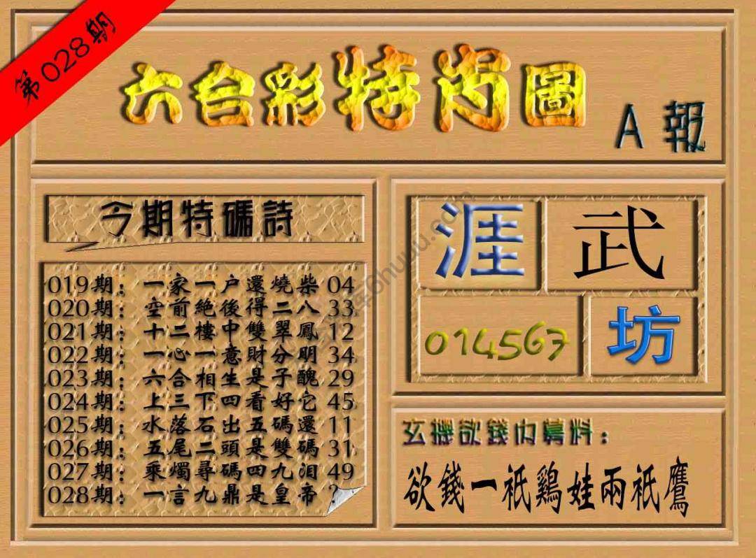 六合彩特肖图