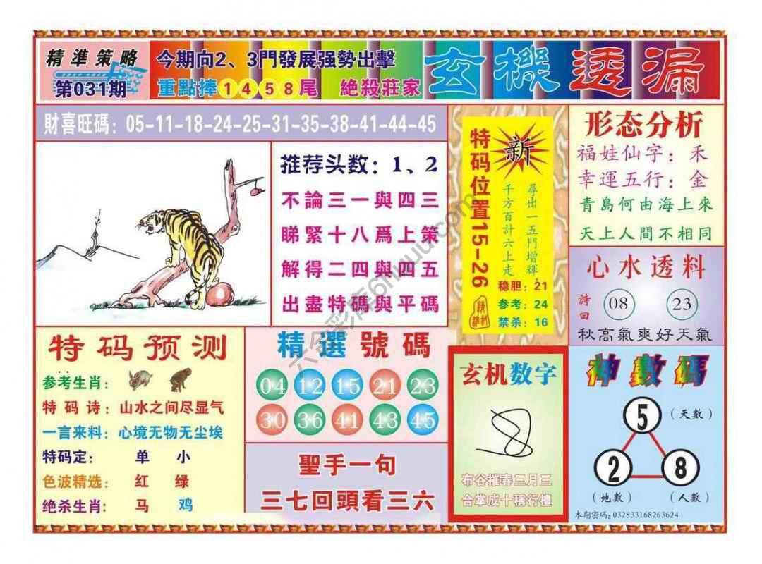 玄机透漏