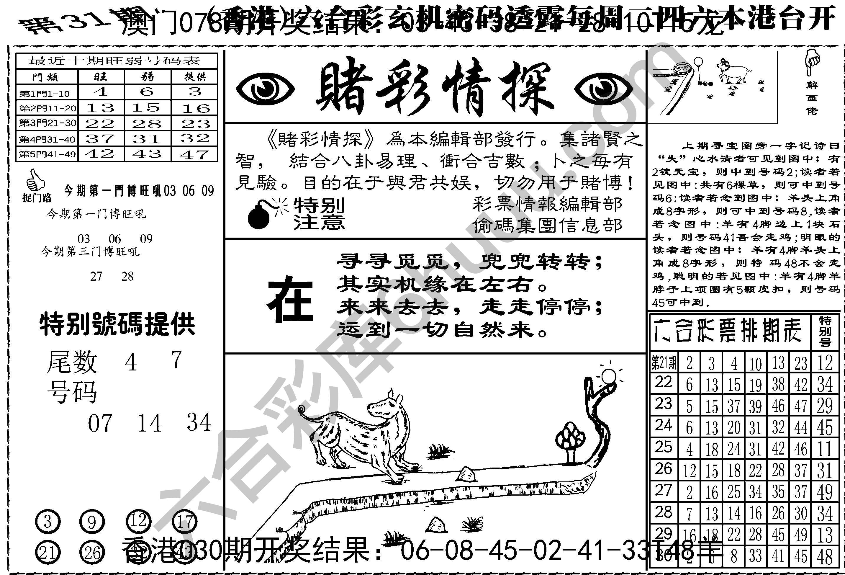 赌彩情探