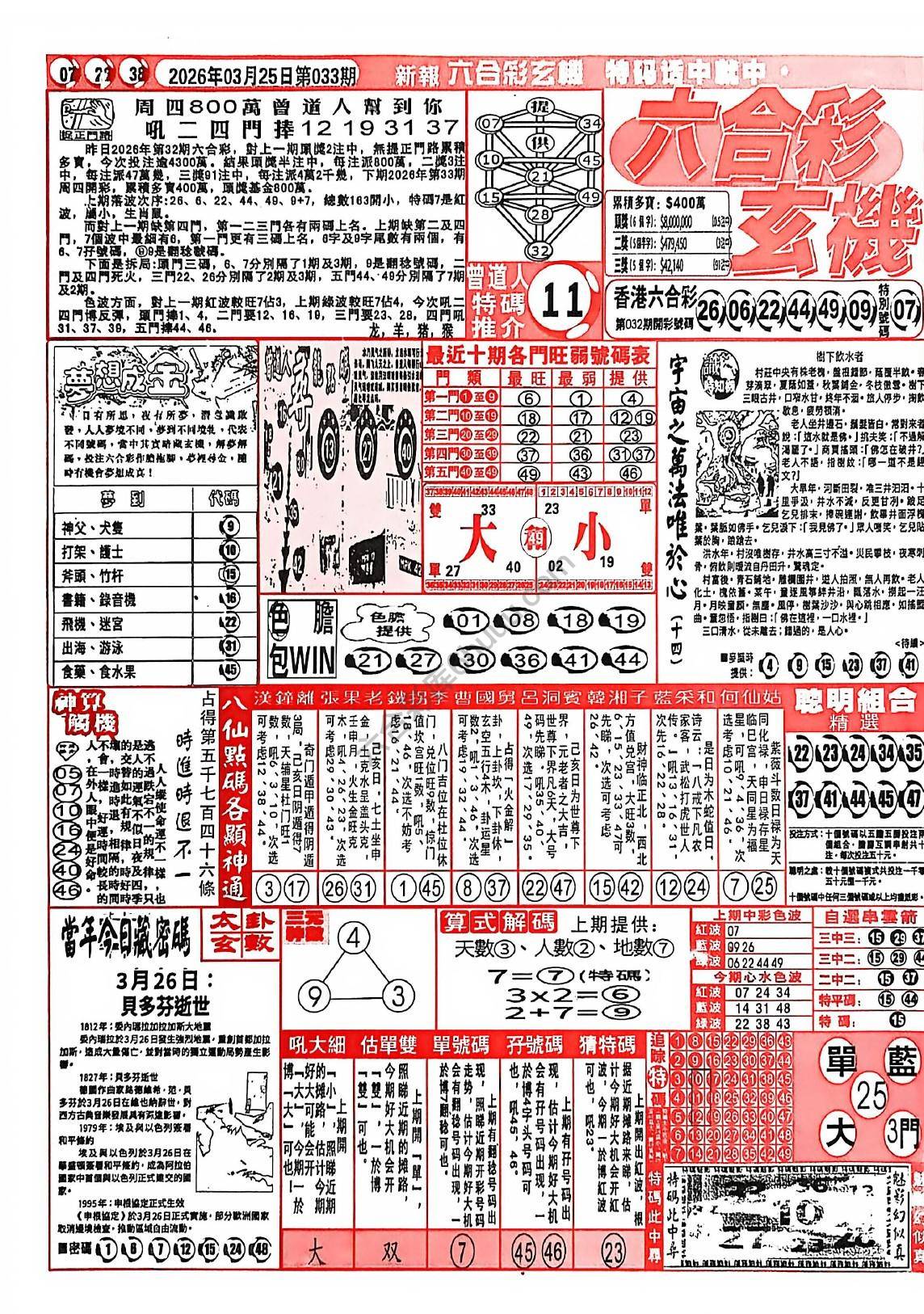 六合彩玄机